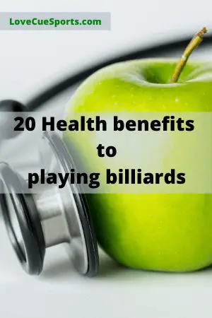 20 health benefits to playing billiards