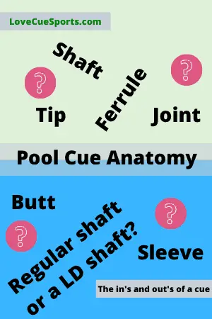 Pool Cue Anatomy regular vs LD shaft