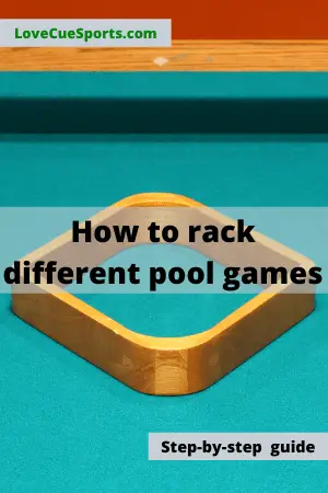 how to rack pool balls