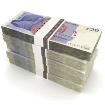 large sum of pounds cash